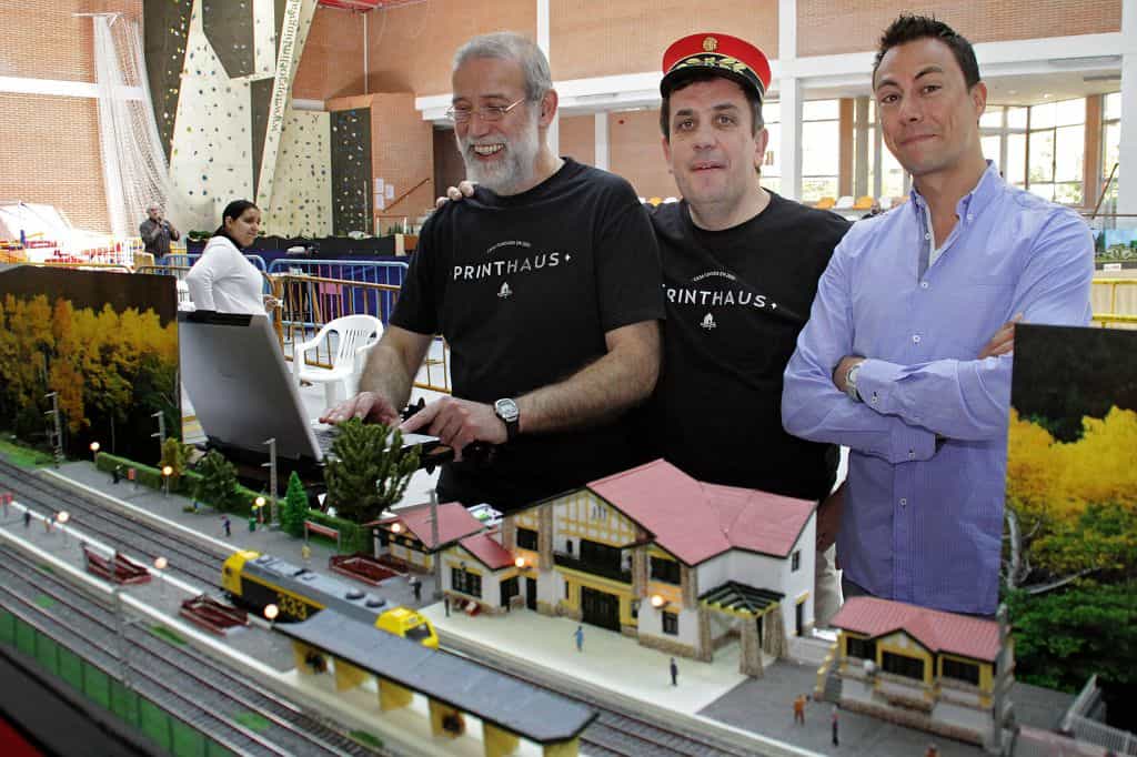 Modelismo ferroviario en Madrid en una exposición de maquetas de trenes y  vías