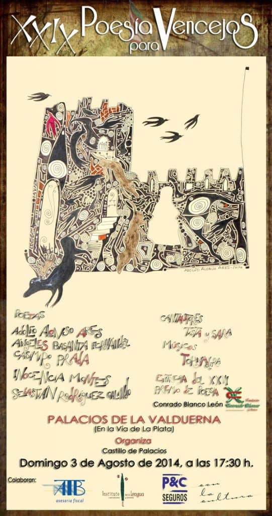 Cartel promocional de la XXIX edición de 'Poesía para Vencejos'