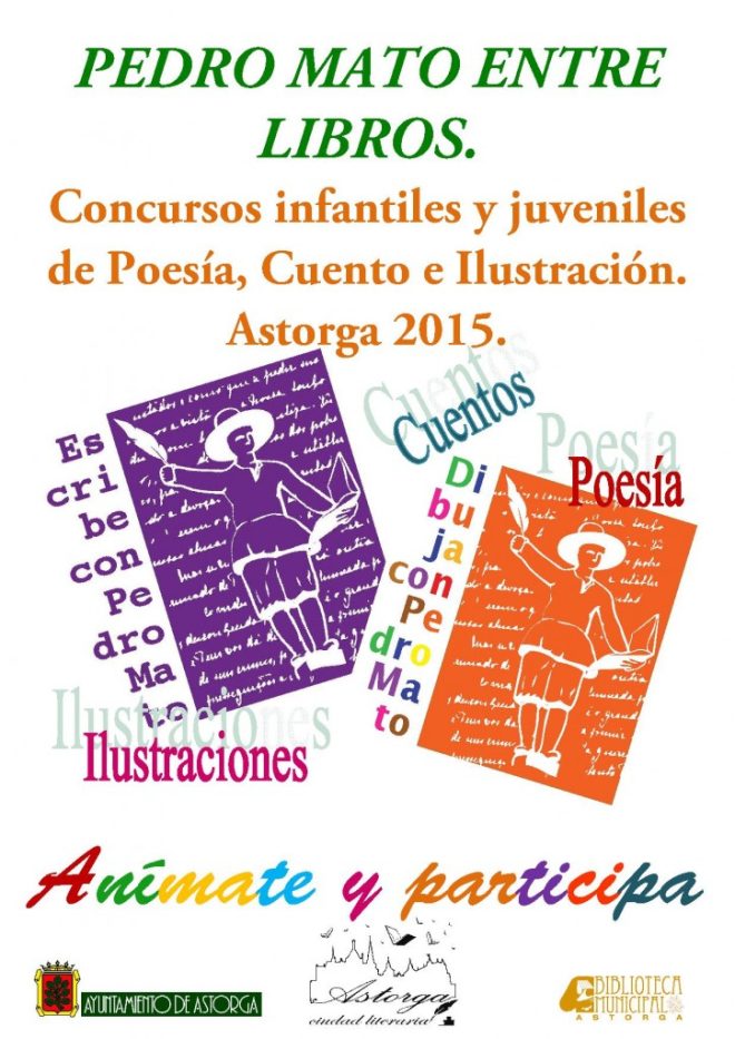 PEDRO MATO ENTRE LIBROS. Cartel