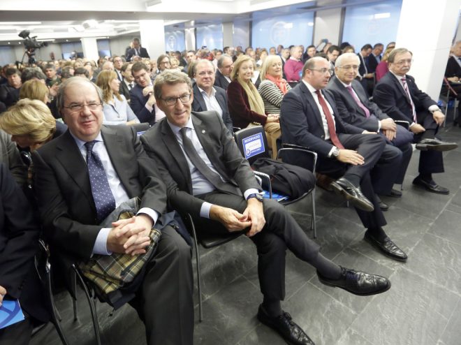 El presidente del P.P. de Castilla y Len, Juan Vicente Herrera, asiste a la reunin de la Junta Directiva Nacional del Partido