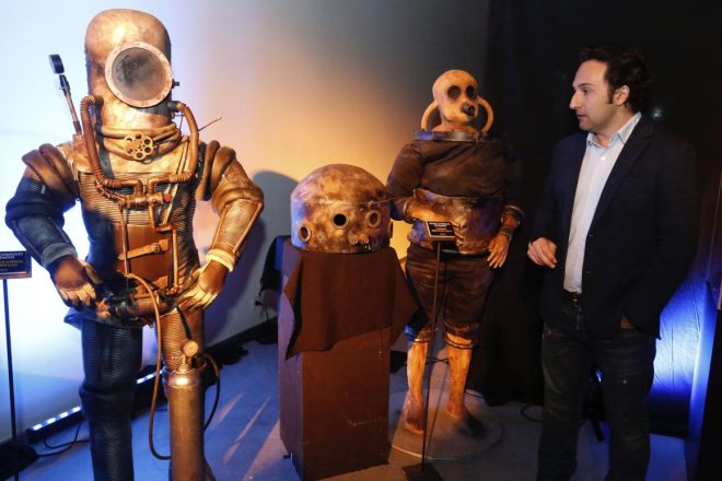 El presentador y director del programa ‘Cuarto Milenio’, Iker Jiménez, durante la presentación de ‘Cuarto Milenio. La exposición’