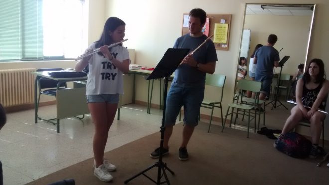 Clase de flauta travesera