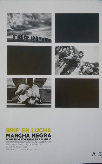 Presentación de la exposición 'BRIF en lucha, marcha negra bomberos a Madrid' / A.F.