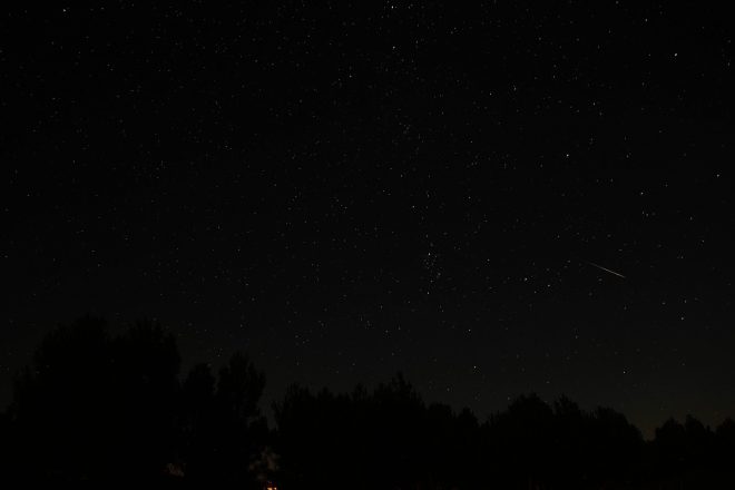 Las Perseidas en la Cepeda. / C. SÁNCHEZ