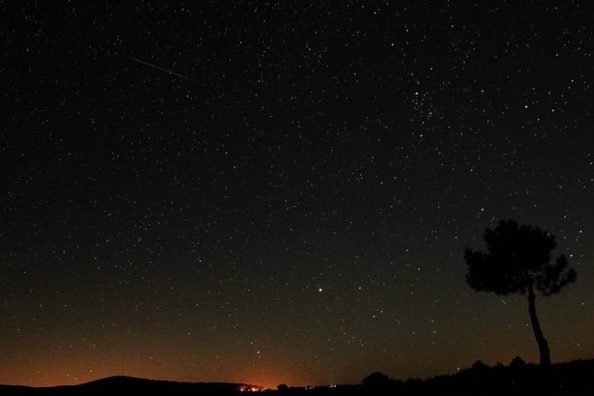 Las Perseidas en la Cepeda. / C. SÁNCHEZ