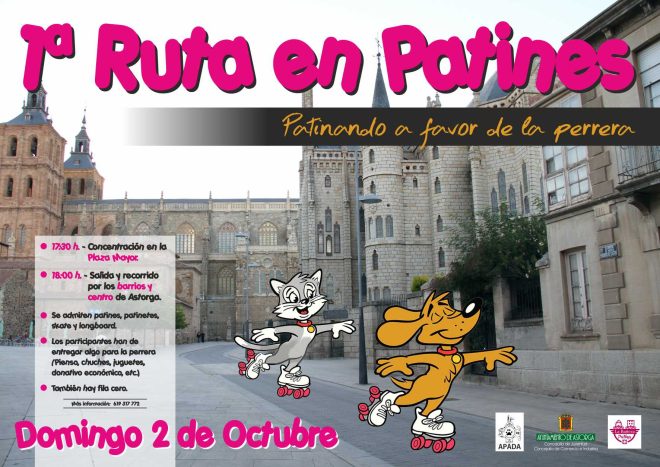 cartel I Ruta en Patines