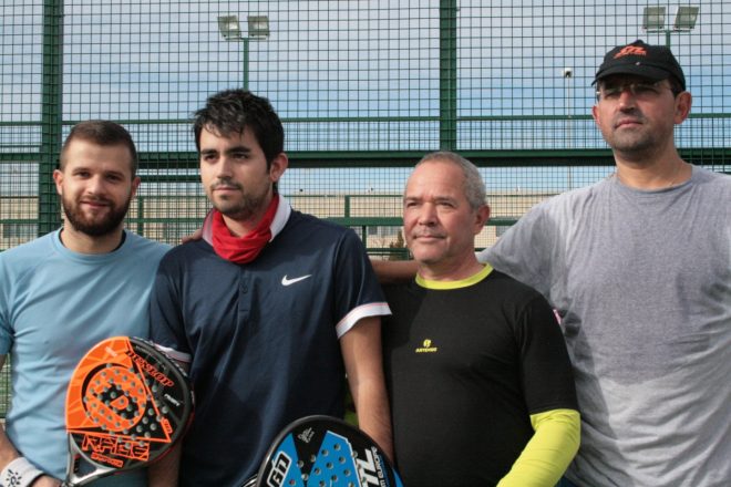 Adrián y Jose Antonio Junto con Toño y Miguel Ánge./PEDRO GONZÁLEZ