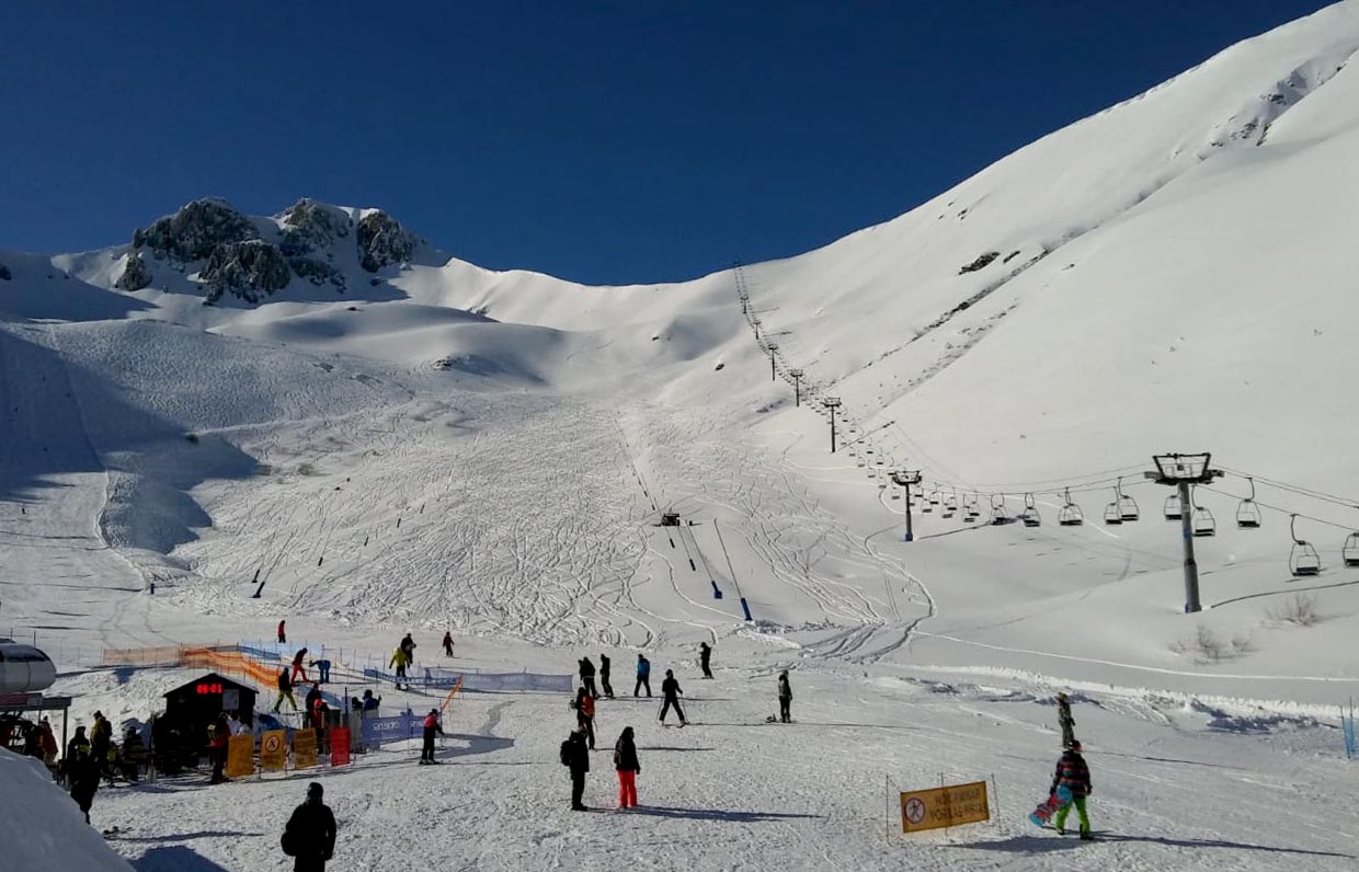 Imagen post esquiadores estación de San Isidro