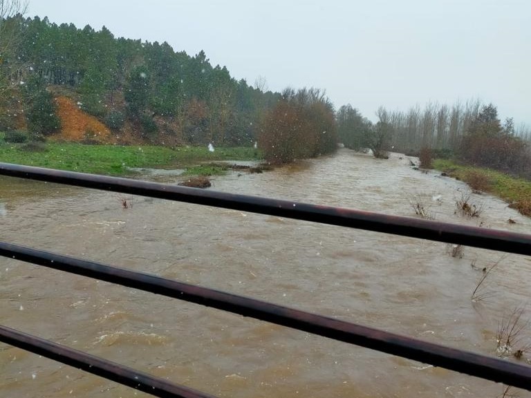 Río Tuerto a su paso por Castrillos de Cepeda. / AD