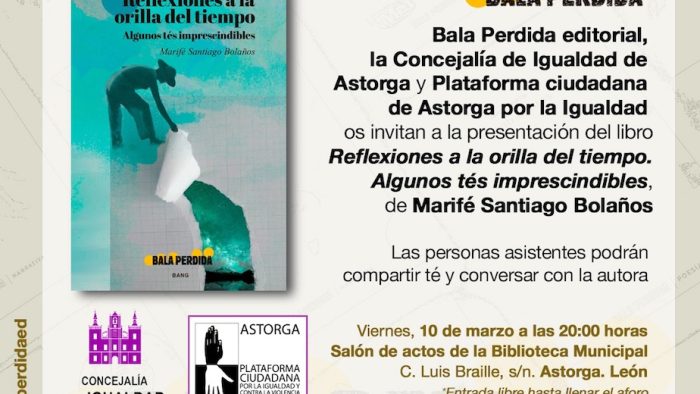 Marifé Santiago Bolaños presenta su libro ‘Reflexiones a la orilla del tiempo: Algunos tés imprescindibles’ en la Biblioteca con motivo de las celebraciones del 8M
