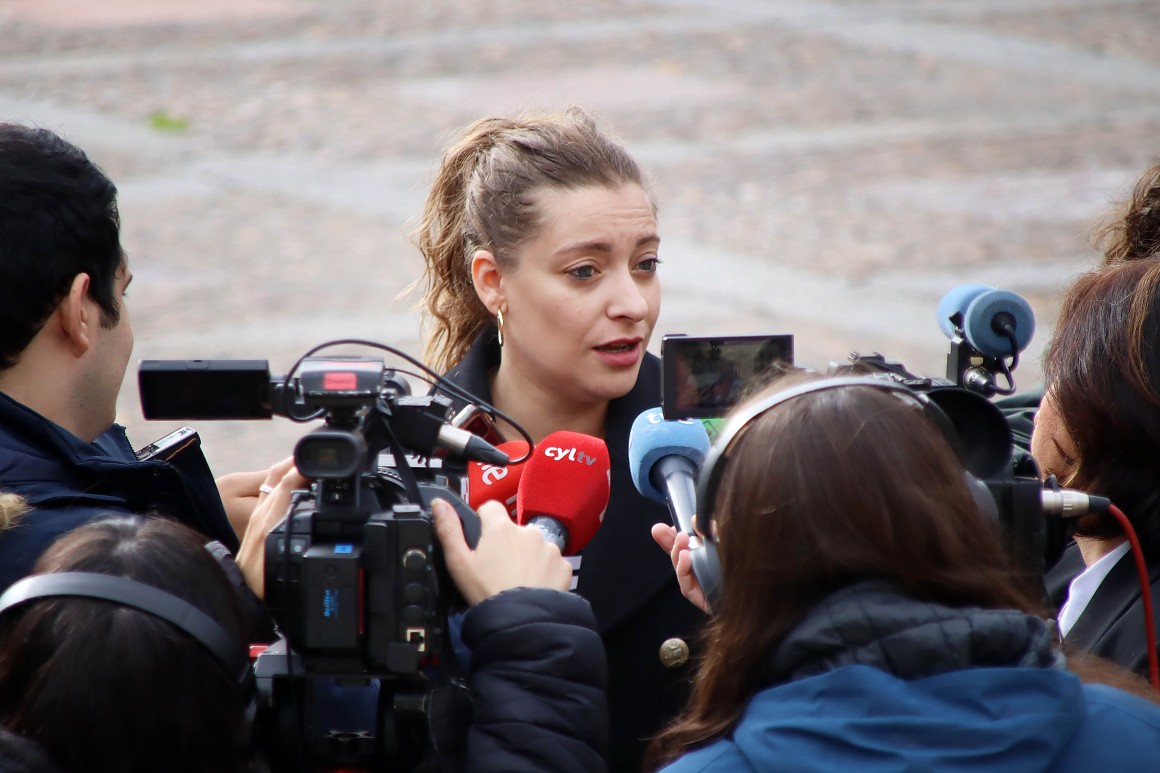 La presidenta del PP de León, Ester Muñoz
