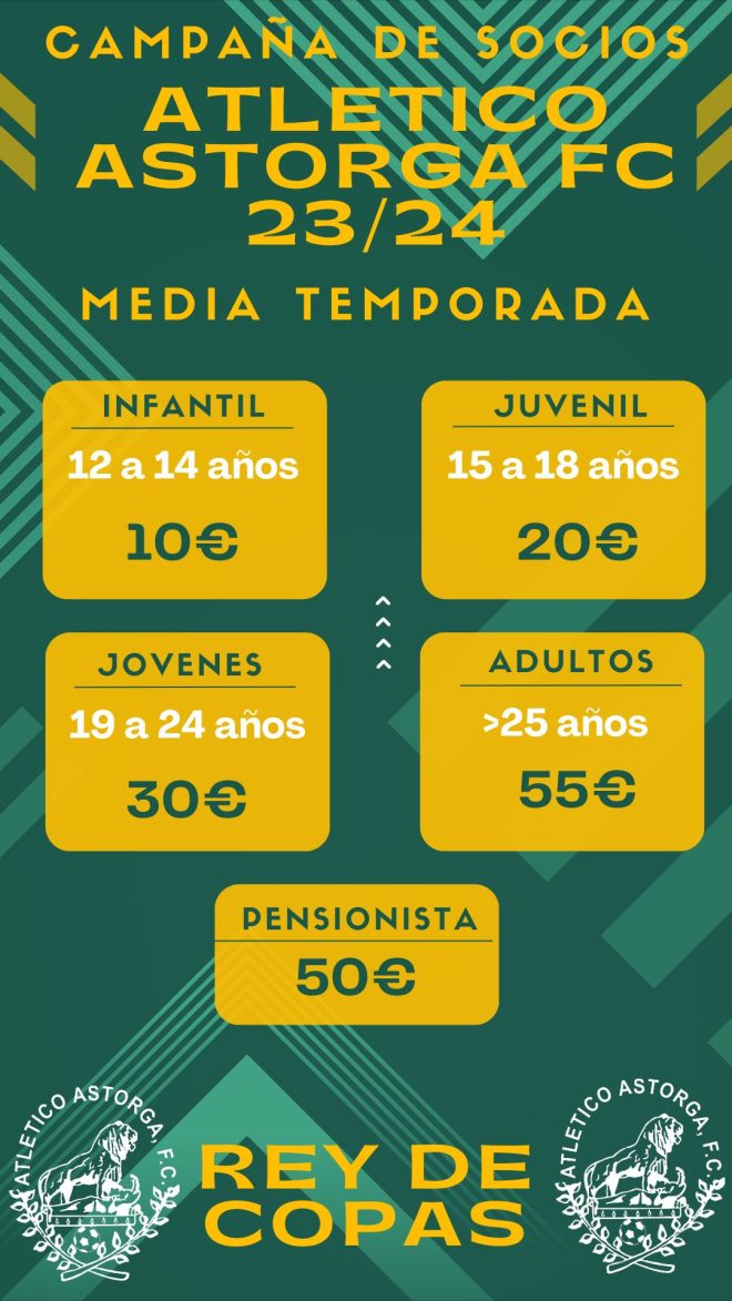Abonos media temporada Atlético Astorga
