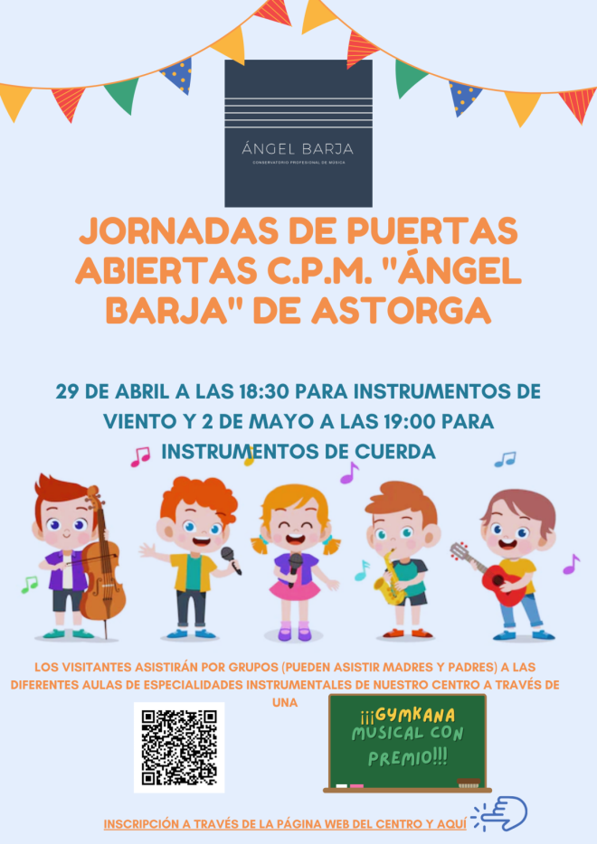Jornadas de puertas abiertas en el Conservatorio Ángel Barja de Astorga