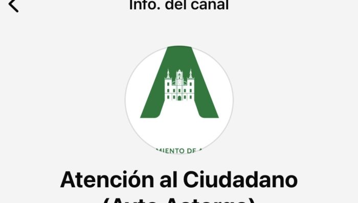El Ayuntamiento de Astorga lanza un canal de WhatsApp para reforzar su comunicación con la ciudadanía