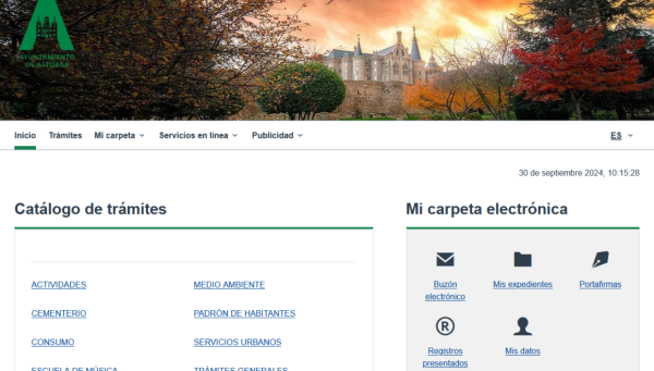 Sede electrónica Ayuntamiento Astorga