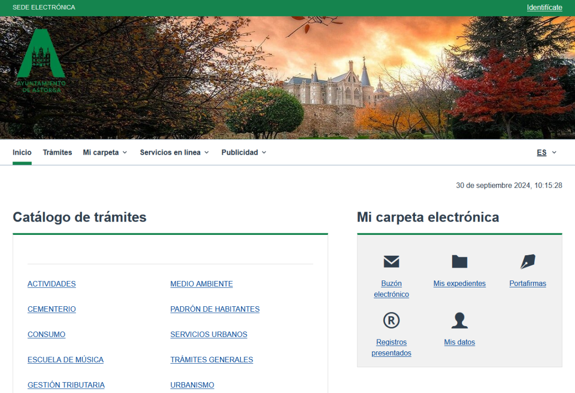 Sede electrónica Ayuntamiento Astorga