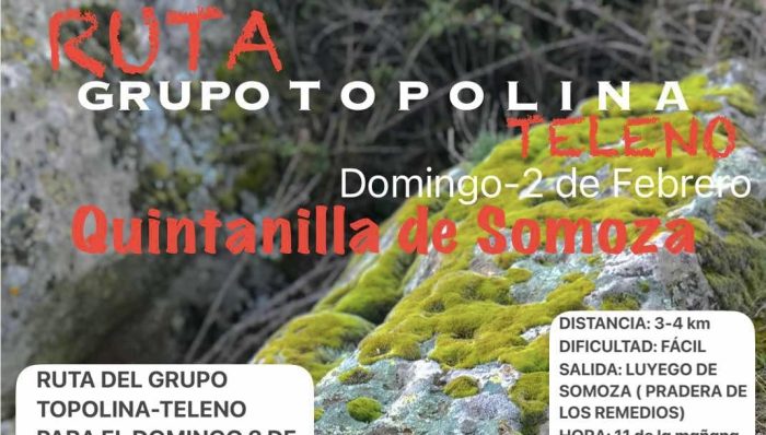El Grupo Topolina-Teleno organiza una ruta en Quintanilla de Somoza