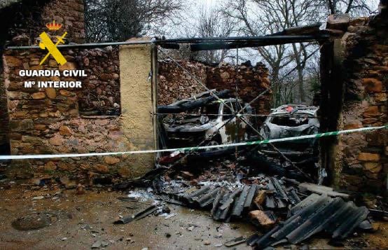 La Guardia Civil investiga a una persona por el incendio en una vivienda y garaje anexo en Villar del Monte