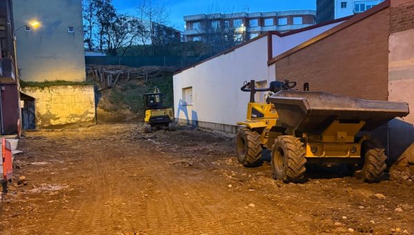 Obras de la calle Santa Colomba